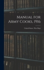 Image for Manual for Army Cooks, 1916