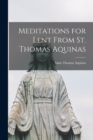 Image for Meditations for Lent From St. Thomas Aquinas
