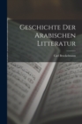 Image for Geschichte der arabischen Litteratur