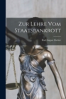 Image for Zur Lehre vom Staatsbankrott