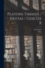 Image for Platons Timaios / Kritias / Gesetze X