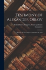 Image for Testimony of Alexander Orlov