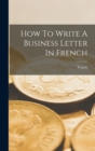 Image for How To Write A Business Letter In French