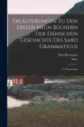 Image for Erlauterungen Zu Den Ersten Neun Buchern Der Danischen Geschichte Des Saxo Grammaticus