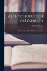 Image for Althochdeutsches Lesebuch : Zusammengestellt und mit Glossar Versehen