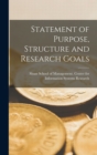 Image for Statement of Purpose, Structure and Research Goals