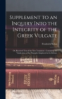 Image for Supplement to an Inquiry Into the Integrity of the Greek Vulgate
