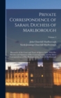 Image for Private Correspondence of Sarah, Duchess of Marlborough