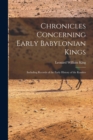 Image for Chronicles Concerning Early Babylonian Kings