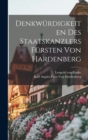 Image for Denkwurdigkeiten des Staatskanzlers Fursten von Hardenberg