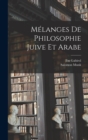 Image for Melanges De Philosophie Juive Et Arabe