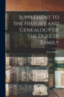 Image for Supplement to the History and Genealogy of the Dudley Family