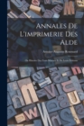 Image for Annales De L&#39;imprimerie Des Alde
