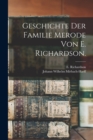 Image for Geschichte der Familie Merode von E. Richardson.