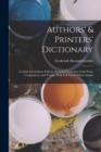 Image for Authors&#39; &amp; Printers&#39; Dictionary