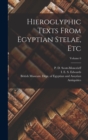 Image for Hieroglyphic Texts From Egyptian Stelae, Etc; Volume 6