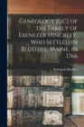 Image for Geneology [sic] of the Family of Ebenezer Hinckley, who Settled in Bluehill, Maine, in 1766
