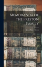 Image for Memoranda of the Preston Family