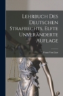 Image for Lehrbuch des Deutschen Strafrechts, Elfte unveranderte Auflage