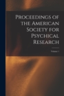Image for Proceedings of the American Society for Psychical Research; Volume 1