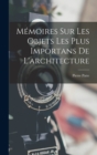 Image for Memoires sur les objets les plus importans de l&#39;architecture