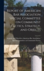 Image for Report of American Bar Association Special Committee on Communist Tactics, Strategy, and Objects