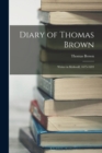Image for Diary of Thomas Brown