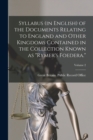 Image for Syllabus (in English) of the Documents Relating to England and Other Kingdoms Contained in the Collection Known as &quot;Rymer&#39;s Foedera.&quot;; Volume 2