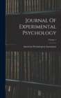 Image for Journal Of Experimental Psychology; Volume 1