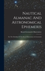 Image for Nautical Almanac And Astronomical Ephemeris