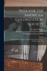 Image for Plea for the American Colonization Society