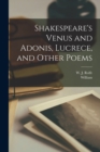 Image for Shakespeare&#39;s Venus and Adonis, Lucrece, and Other Poems
