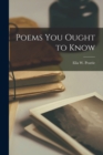 Image for Poems You Ought to Know