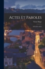 Image for Actes et Paroles : 1870-1871-1872
