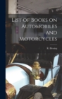 Image for List of Books on Automobiles and Motorcycles