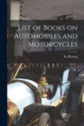 Image for List of Books on Automobiles and Motorcycles