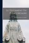 Image for Le Testament Du P. Lacordaire