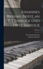 Image for Johannes Brahms Briefe an P. J. Simrock Und Fritz Simrock; Volume 2