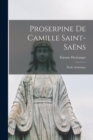 Image for Proserpine de Camille Saint-Saens