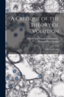 Image for A Critique of the Theory of Evolution : Vanuxem Lectures