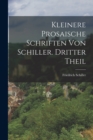 Image for Kleinere prosaische Schriften von Schiller. Dritter Theil