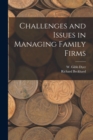 Image for Challenges and Issues in Managing Family Firms