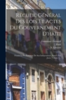 Image for Recueil General Des Lois Et Actes Du Gouvernement D&#39;haiti