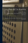 Image for Phi Beta Kappa : Handbook Of The Iota Chapter Of New York. The University Of Rochester