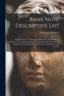 Image for Bank Note Descriptive List