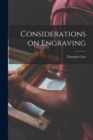 Image for Considerations on Engraving