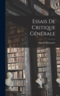 Image for Essais De Critique Generale