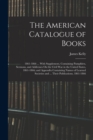 Image for The American Catalogue of Books