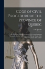 Image for Code of Civil Procedure of the Province of Quebec