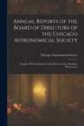Image for Annual Reports of the Board of Directors of the Chicago Astronomical Society